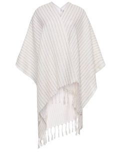 Пончо из шерсти и льна Brunello cucinelli