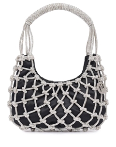 Сумка из атласа и сетки Rosantica