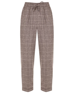 Брюки из шелка и шерсти Kiton