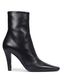 Ботильоны кожаные Saint laurent