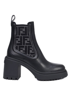 Ботильоны кожаные Fendi