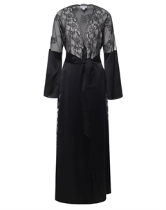 Халат из шелка и кружева C.alla