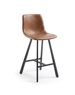 Полубарный стул trac коричневый 42x92x52 см La forma