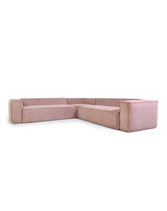 Угловой диван corduroy розовый 320x69x320 см La forma